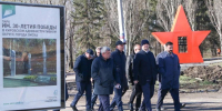 Виталий Хоценко проверил ход благоустройства главного мемориального комплекса региона - Сетевое издание Заря-Полтавка