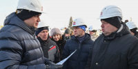 Виталий Хоценко побывал на стройплощадке общеобразовательной школы в селе Одесское - Сетевое издание Заря-Полтавка